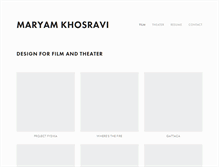 Tablet Screenshot of maryamkhosravi.com